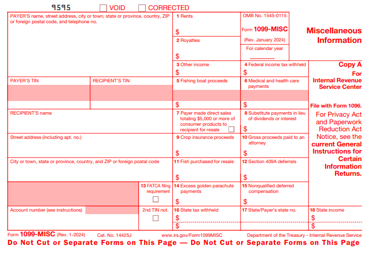 2024 Form 1099-MISC