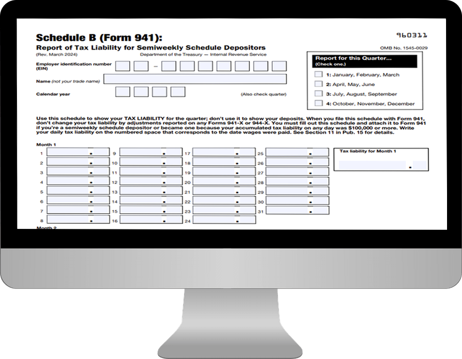 Fillable Form 941 Schedule B 2020 Download Printable 941 For Free