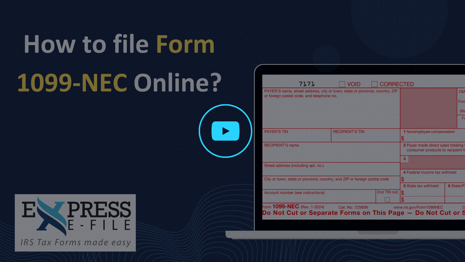 How to File Form 1099-NEC for 2020 tax year