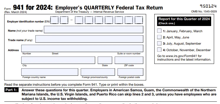 Form 941 for 2023