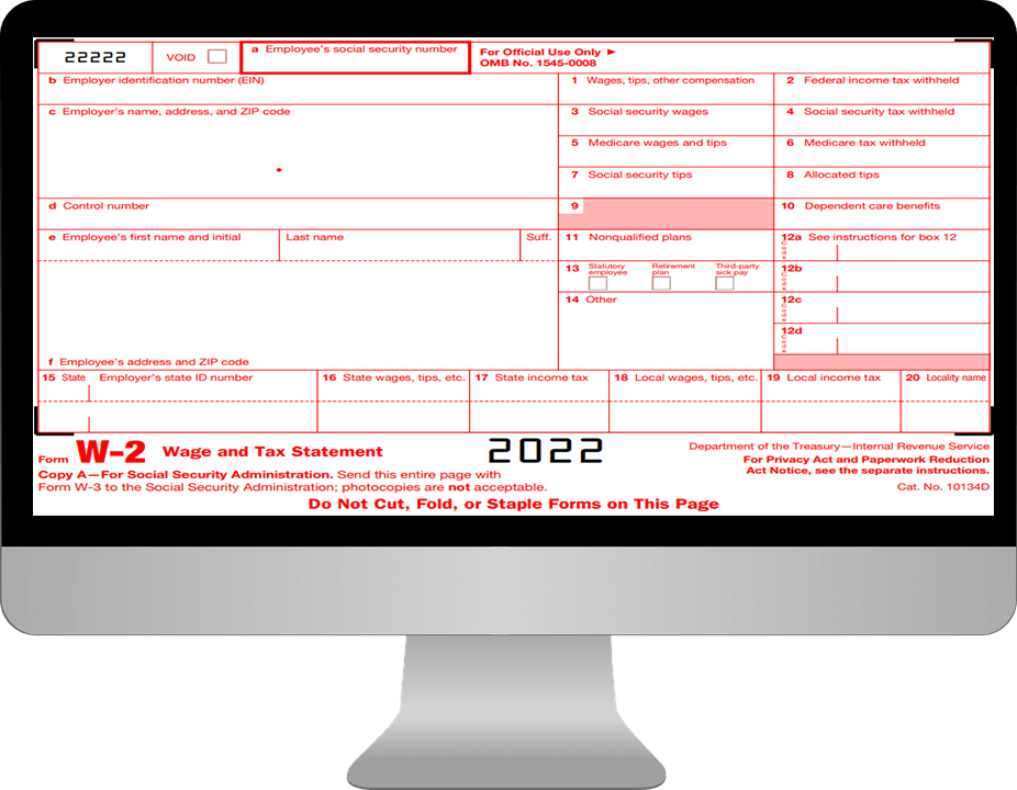 Form W 2 Online Fillable Printable Forms Free Online