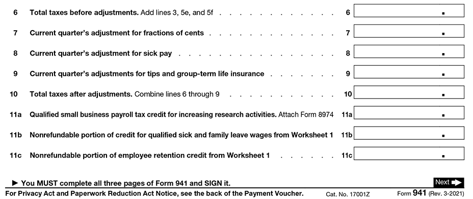 Irs Form 941 Instructions 