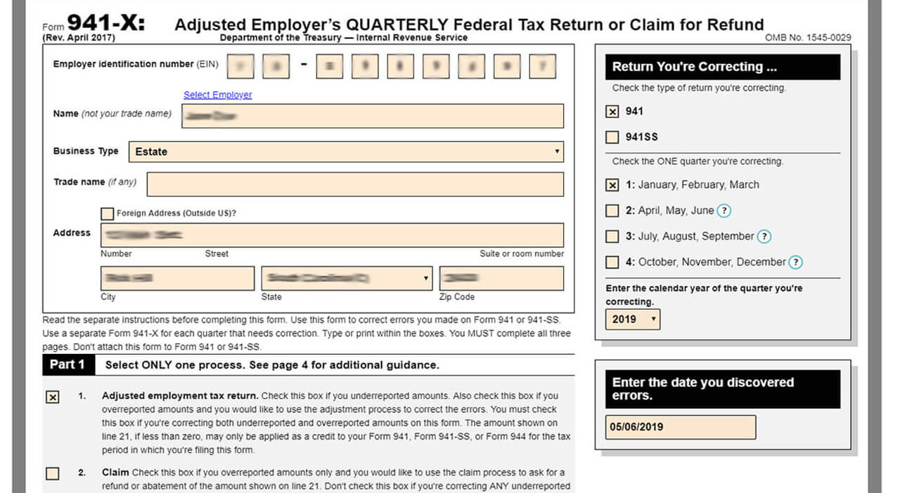 How to Complete Download Form 941 X (Amended Form 941)?